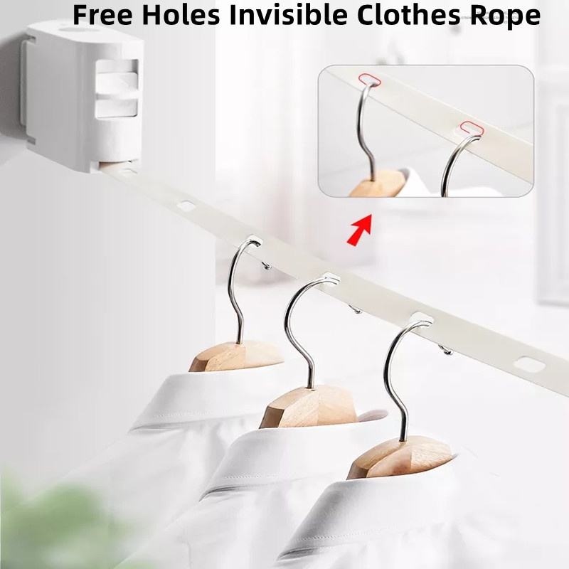 4.2m Drying rack - Free Punching Bathroom Telescopic drying rack ...