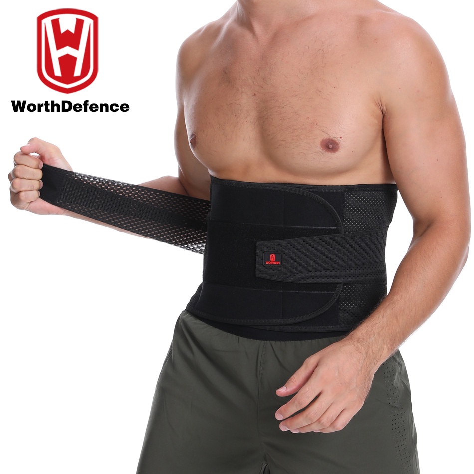 Worthdefence Orthopedic Corset Back Support Gym Fitness Weightlifting Belt Waist Belts Squats