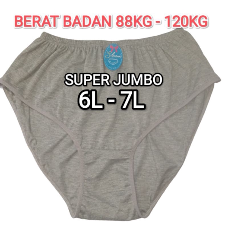 HITAM KATUN HIJAU MERAH Women's Panties Super Jumbo Extra Cotton 6L - 7L BB  88kg - 120kg Cd Girls Big Size Large Size Can Be Used As A Pregnant  Mother's Underwear 6XL
