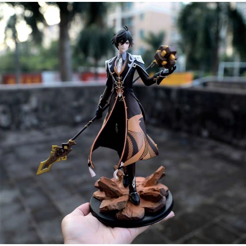 30CM GENSHIN IMPACT MIHOYO GAME ZHONGLI COPY RESIN FIGURE