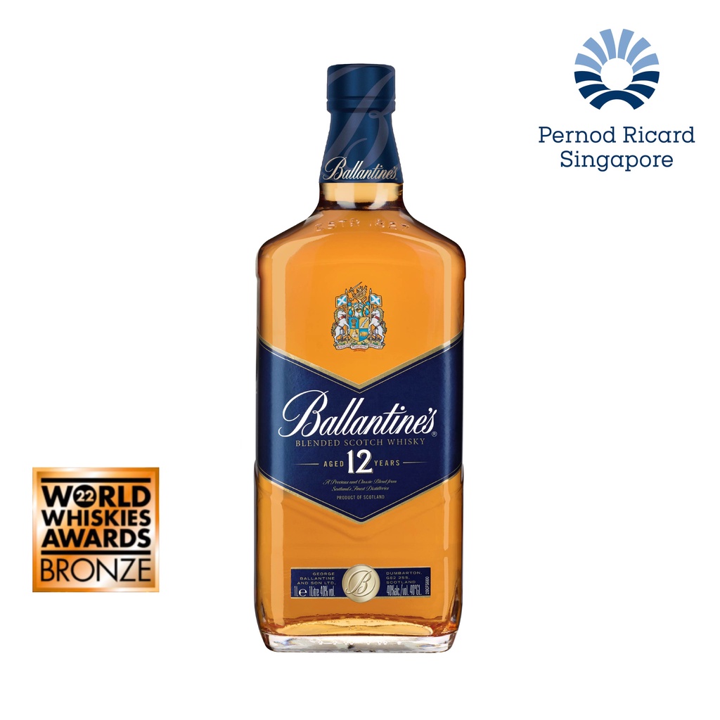 [Official Store] Ballantine's 12 Yrs Blended Scotch Whisky 1 Litre ...