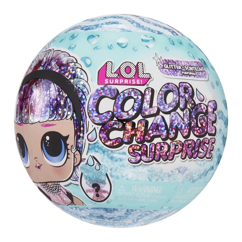 Poupées L.O.L Surprise Glitter Color Change - Pearl Blue Mga