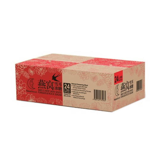 NEW MOON BIRD'S NEST WITH WHITE FUNGUS ROCK SUGAR 24S X 150G Shopee