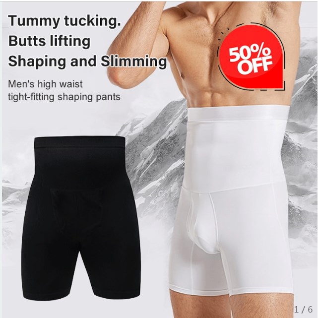 Buy TAILONG Men Tummy Control Shorts High Waist Slimming Underwear