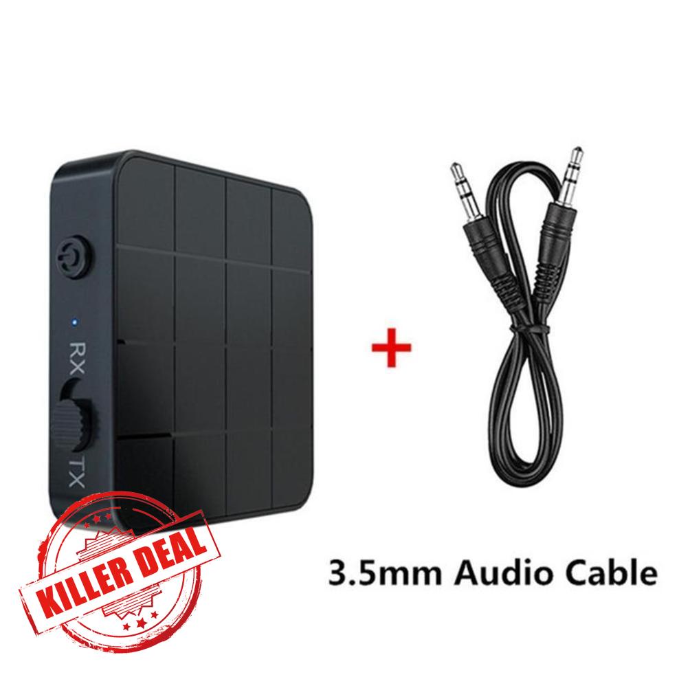 Bluetooth 5.0 Audio Transmitter Receiver Twoinone Car TV Computer Speaker Adapter O5Z5