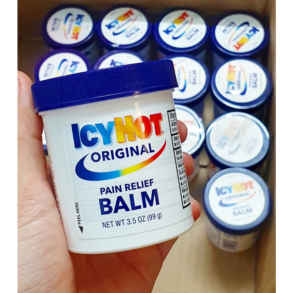 [date 1/26] ICY HOT BALM PAIN RELIEVING HOT oil 99g jar from USA (new ...