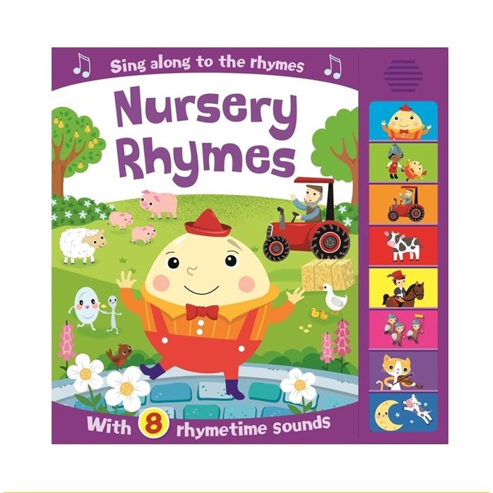 Nursery Rhymes Sound Book For Kids with Sing Along Rhymes | Shopee ...