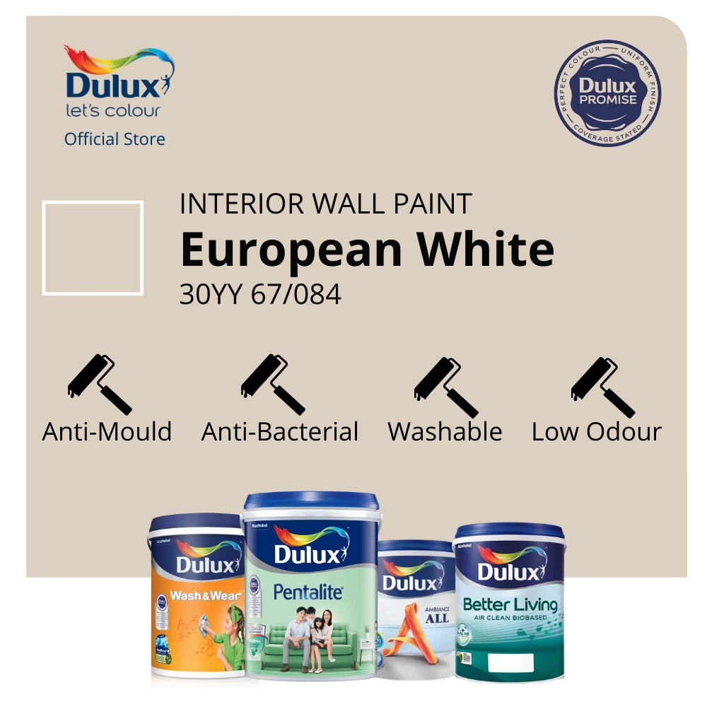 Dulux Wall/Door/Wood Paint European White (30YY 67/084) (Ambiance All