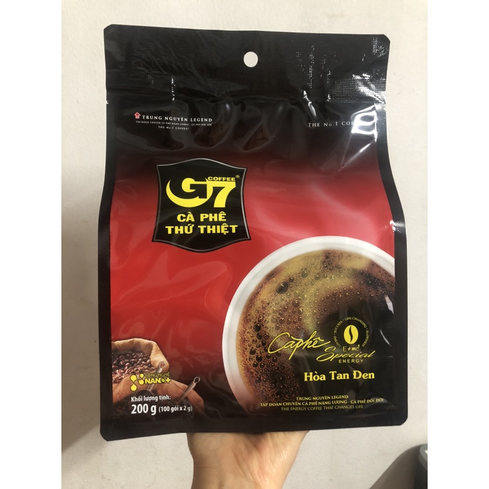 (Real Photo) G7 Black Instant Coffee 100 Packs * 2gr (New date