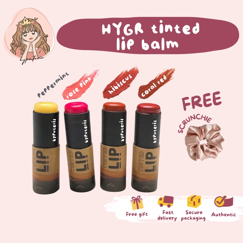 HYGR NATURAL TINTED LIP BALM | Shopee Singapore
