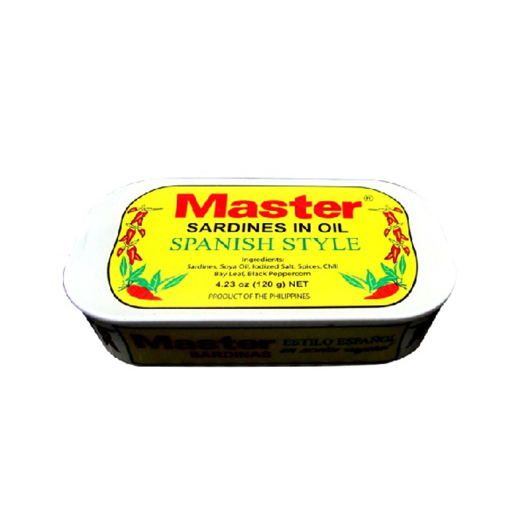 Master Sardines In Oil Spanish Style 120g Shopee Singapore
