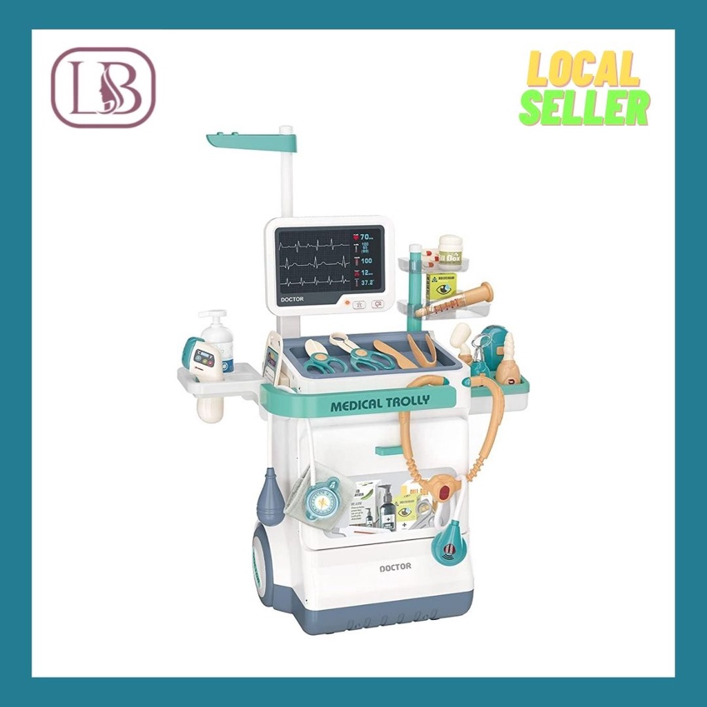 Medical / Cleaning / Supermarket Pretend Play Set for Kids - 26 pcs