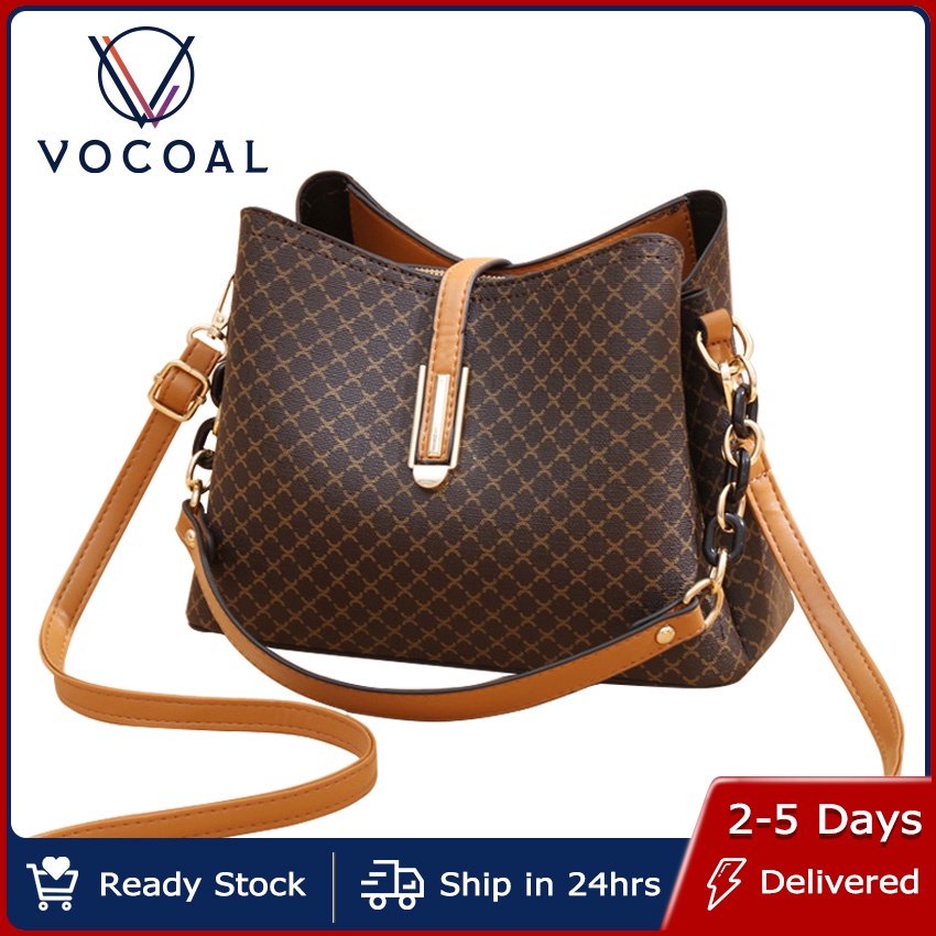 Vocoal Women Sling Bag Leather Women Handbags Crossbody Bag Women's Bucket Bag Leather Shoulder Bag Casual Cross Body Bag Top Handle Bag Tote Bag Fashion Genuine Leather Women's Bag Fashion Genuine Le