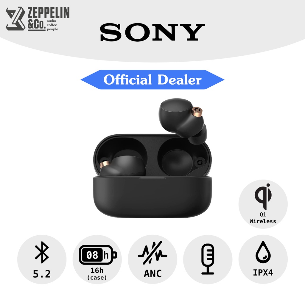 Sony WF1000XM4 Premium Noise Cancelling Wireless Bluetooth Earphones