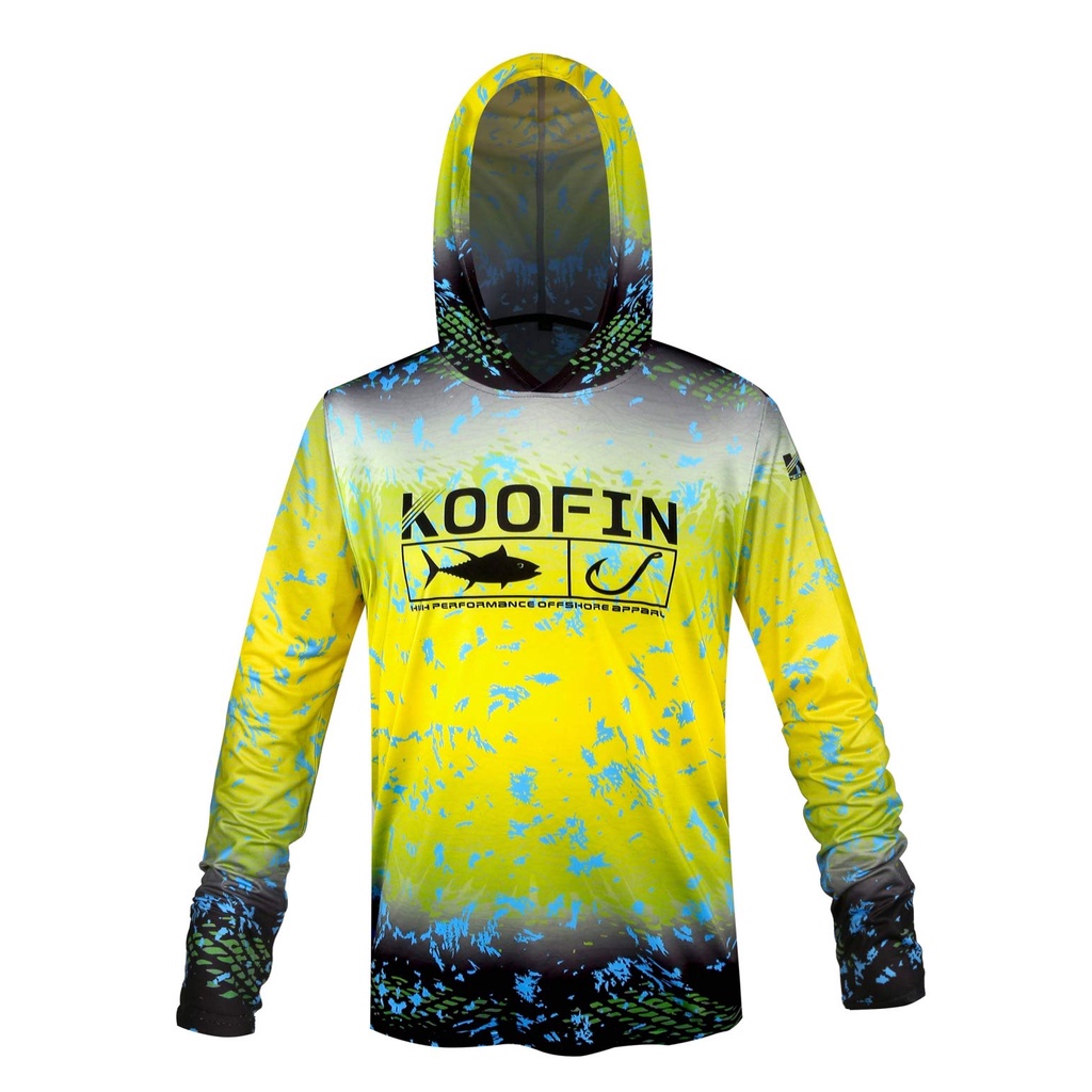 KOOFIN GEAR High Performance UPF 50 Fishing Hoodie, Long Sleeve