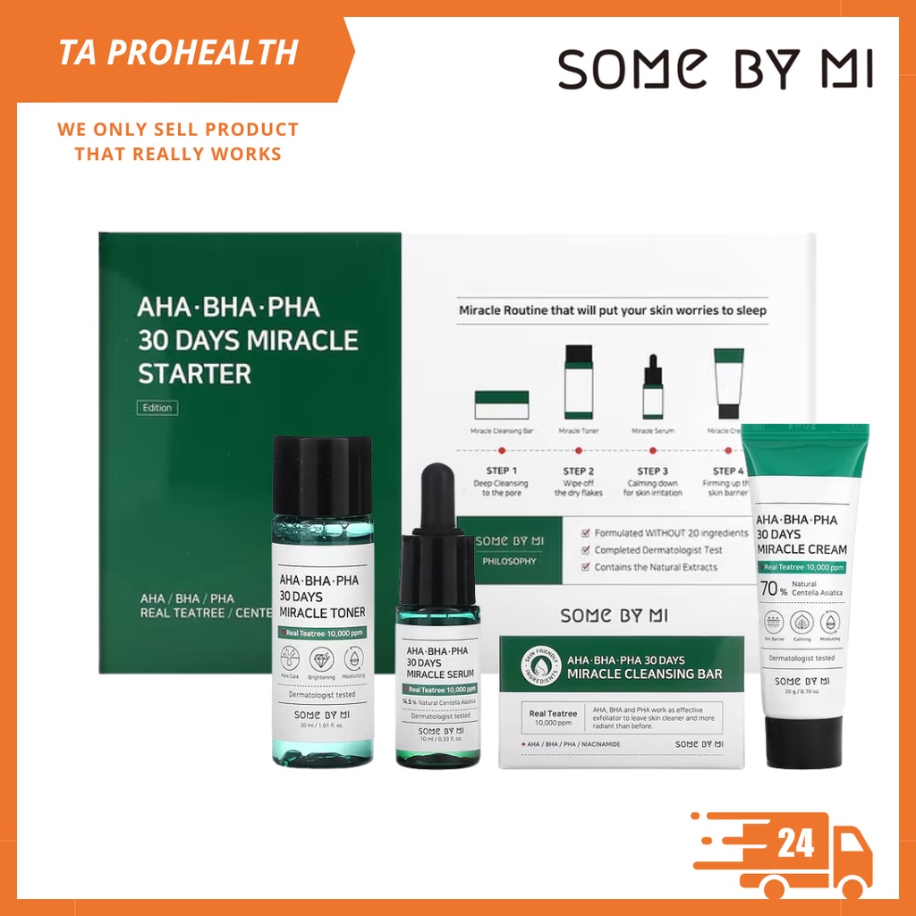 Some By Mi AHA BHA PHA 30 Days Miracle Starter Kit | Shopee Singapore