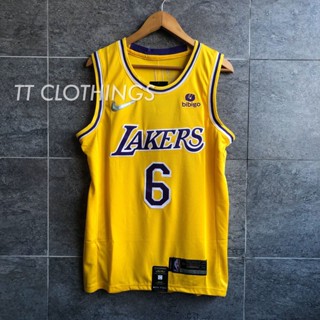 Los Angeles Lakers #6 LeBron James 2022 23 White Classic Edition Stitched  Basketball Jersey