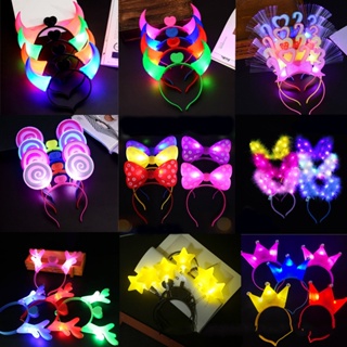 Party Decor Light Up Princess Crown LED Headband Flashing Accessories  Headwear