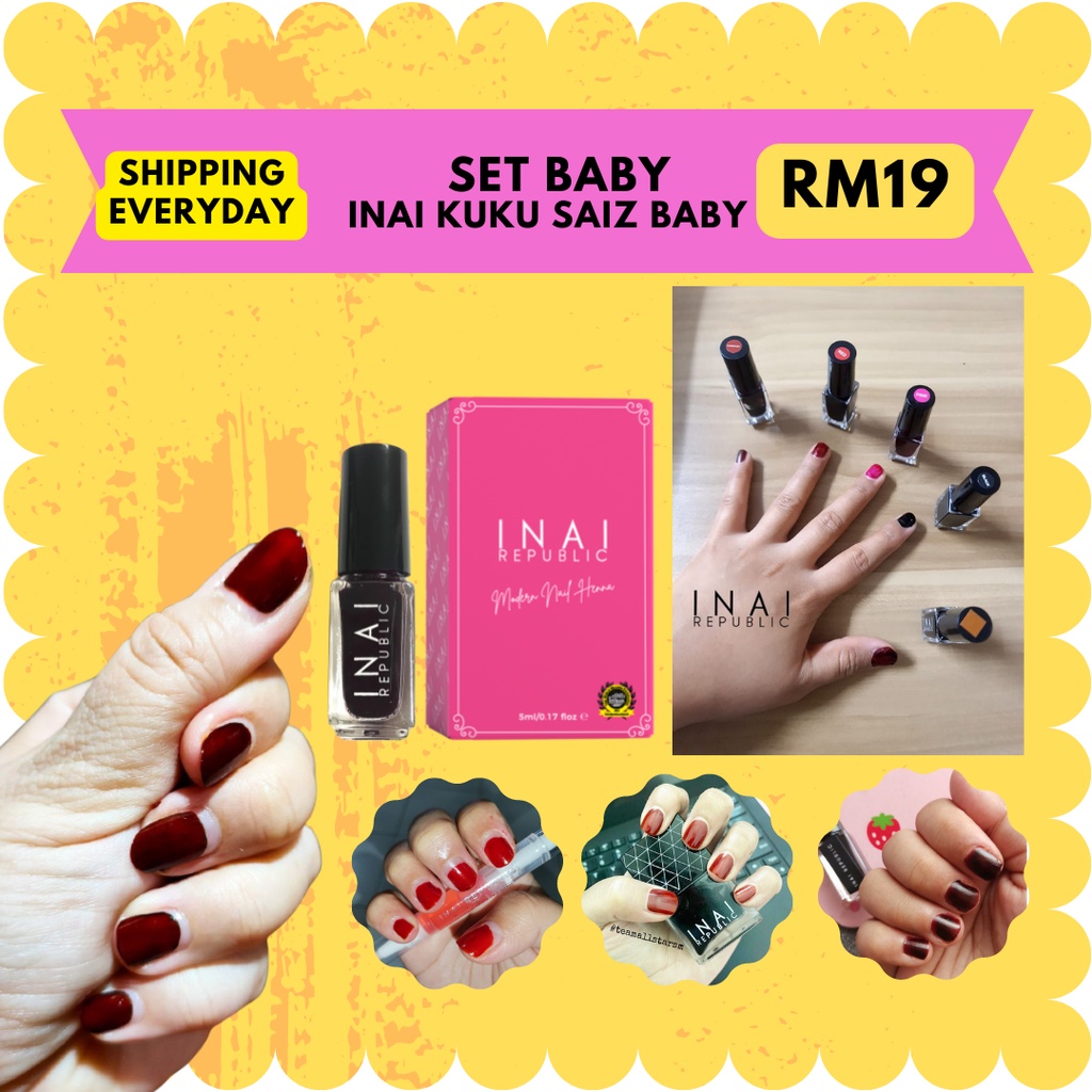 inai republic - inai kuku viral halal sah solat HQ | Shopee Singapore