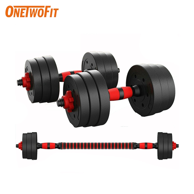 Onetwofit Barbell Dumbbell 30kg Set Multiple Combination Gym Home 