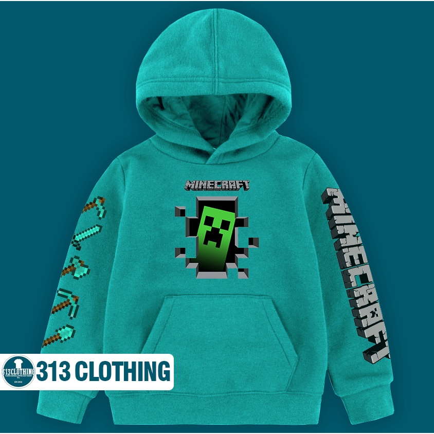 Minecraft Creeper Hoodie Jacket Kids Minecraft Mine Craft Hoodie Kids