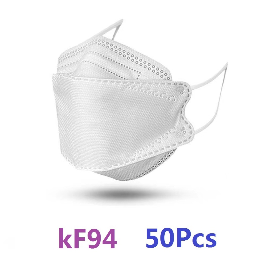 50/100PCS KF94 Mask 4 PLY Protection 3D Earloop Protection Face Mask