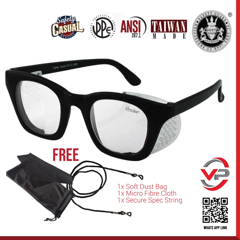 SAFETY GUARD S-148 SAFETY GLASSES S148 SPEC SAFETY ANSI Z87 100% UV ...