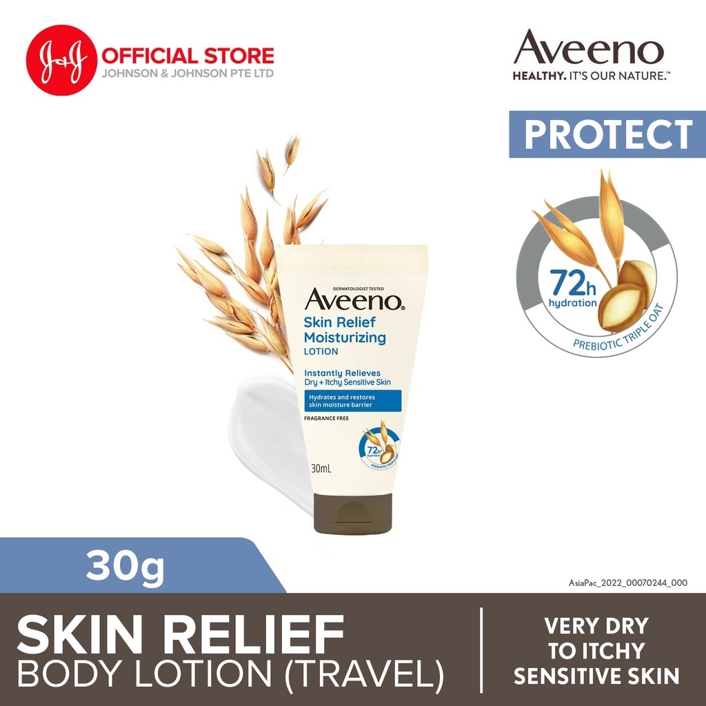 Aveeno Body Skin Relief Moisturizing Lotion 30g For Very Dry, Itchy