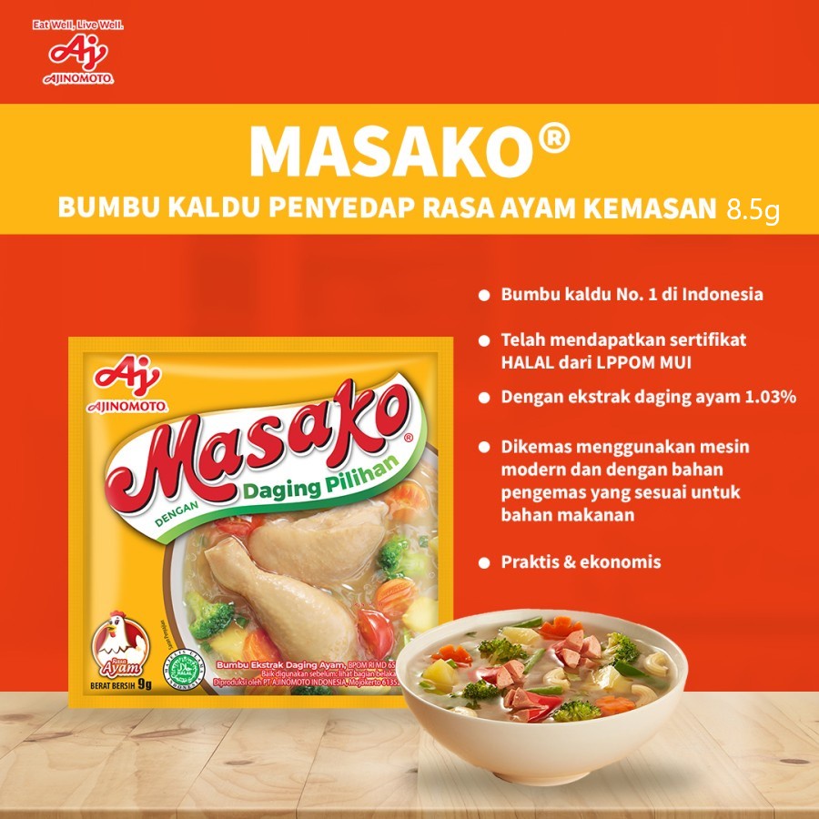 MasakoÂ® Bumbu Kaldu Ayam 48pcs Rasa Lezat - Gambar 3