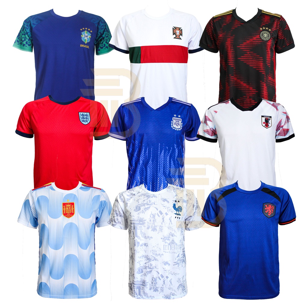 Qatar WORLD CUP JERSEY 2022 HOME AWAY/Men's FUTSAL Soccer JERSEY MG Shopee Singapore
