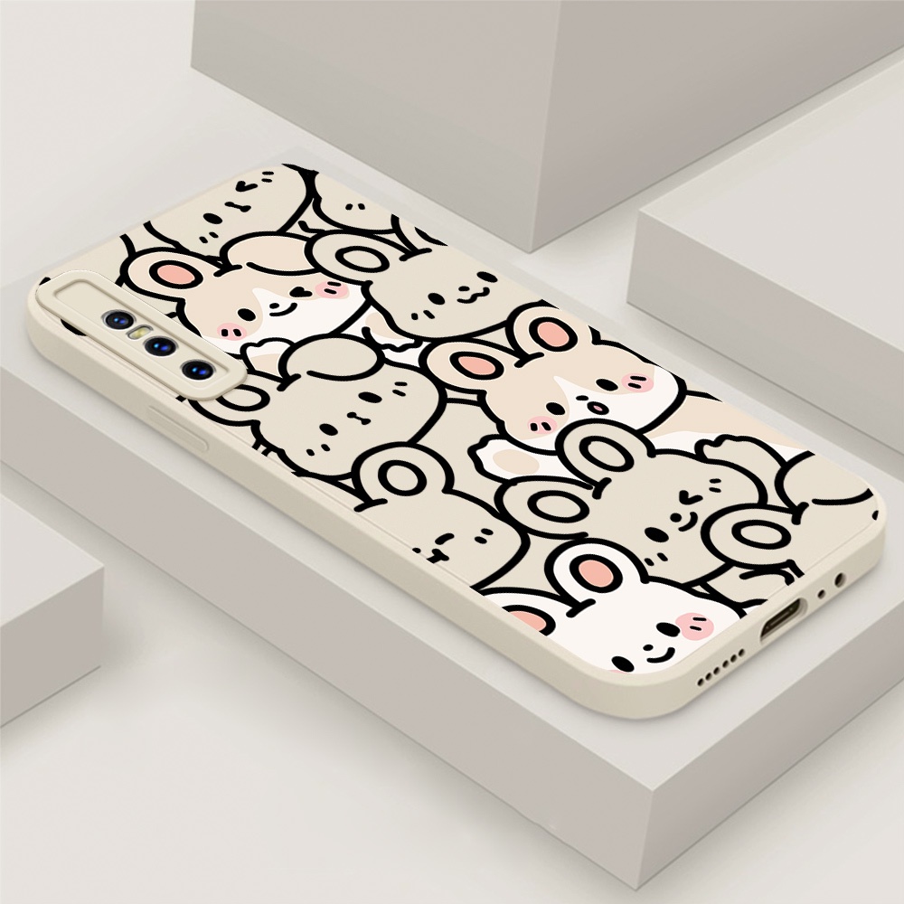 Multi-color Phone Case For OnePlus 7 7T 8 9 10 PRO 9R 9RT OnePlus Nord 2 OnePlus Nord N20 Cute cartoon funny bunny exquisite TPU Soft Cover #TY023