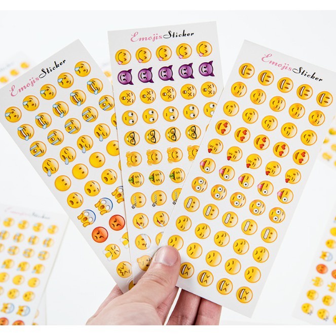 SherColl - EMOTICON Stickers EMOJI Sticker/s Cute Unique EMOTICON 12 in ...