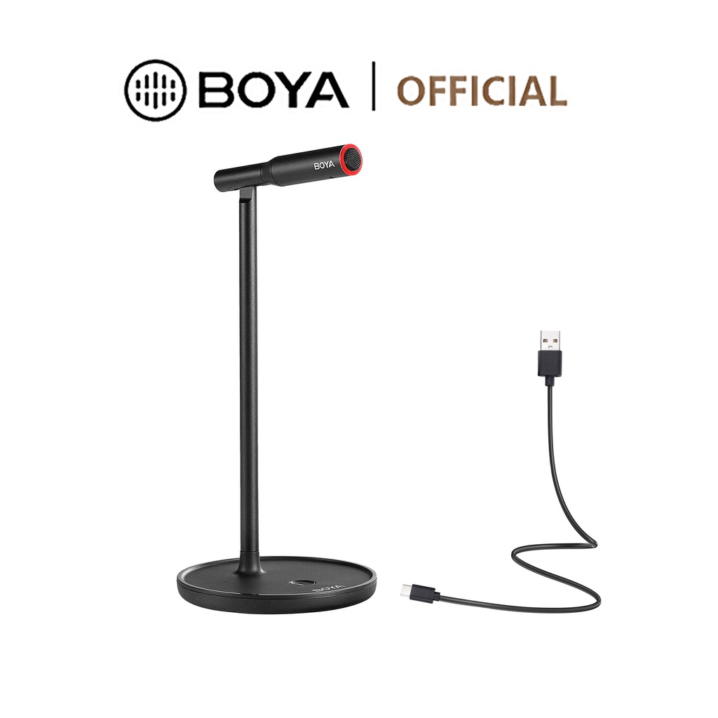 BOYA BYCM1 Desktop USB Microphone Adjustable Conference Mic with Mute