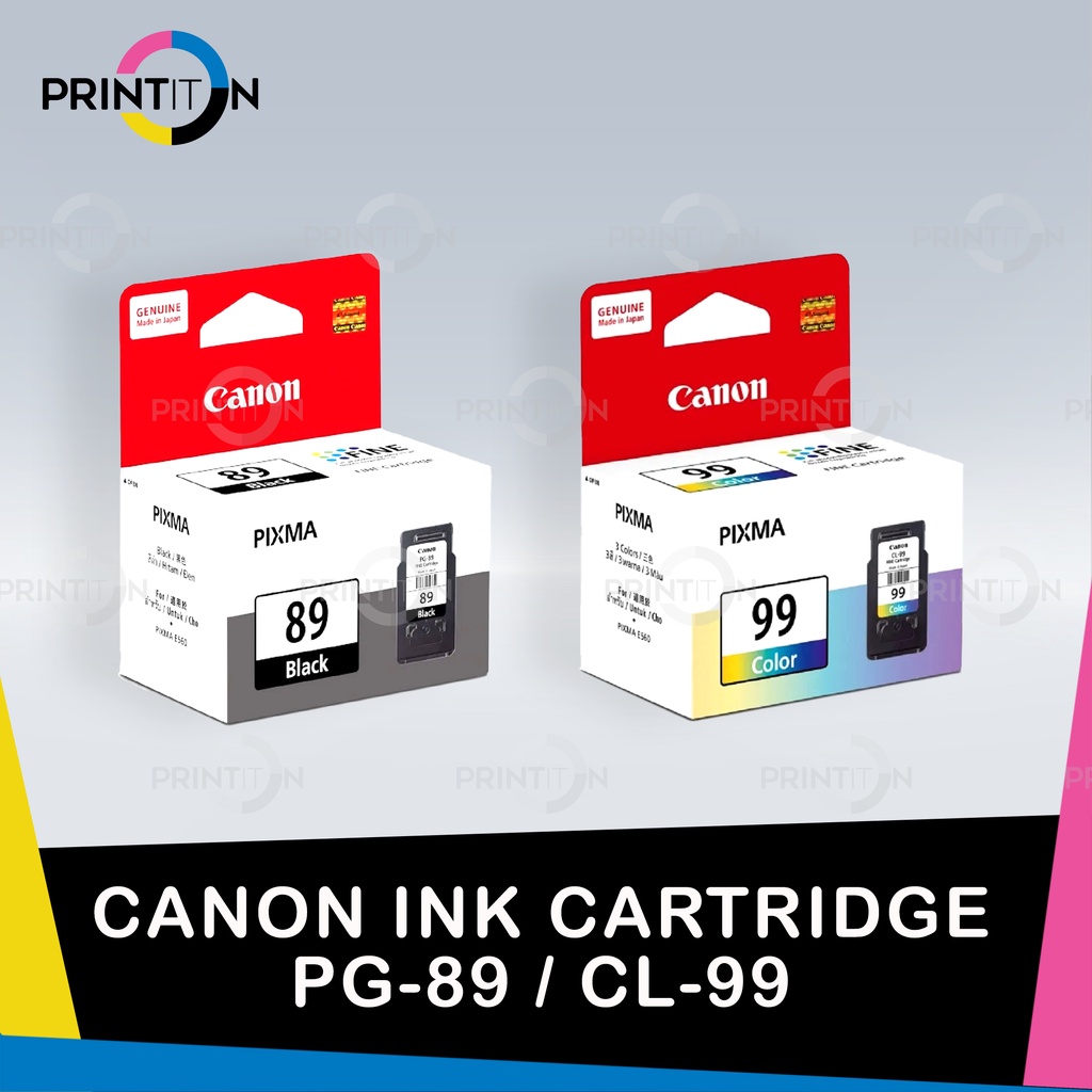 [Original] Canon PG-89 PG 89 Black / CL-99 CL 99 Color Ink Cartridge ...