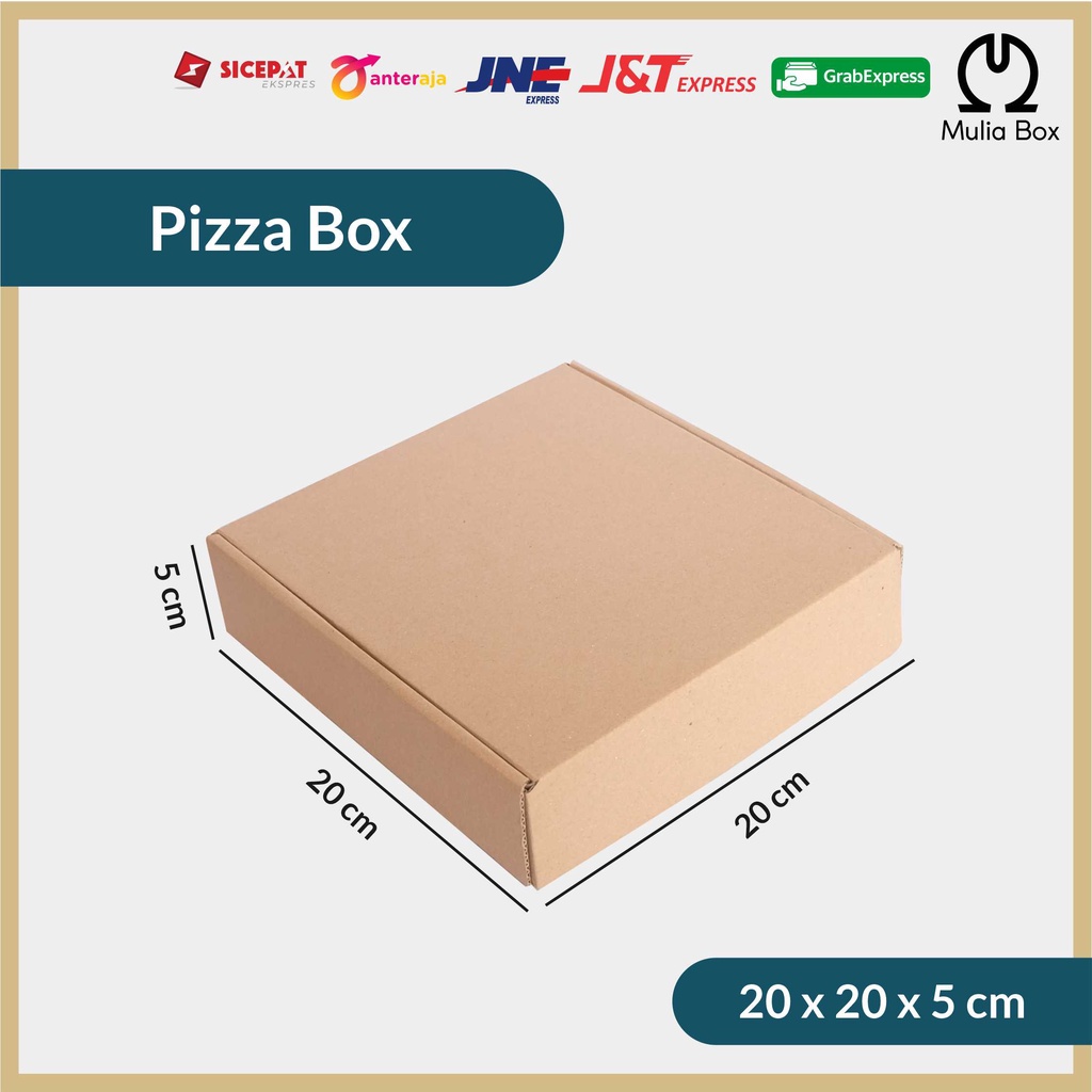 Cardboard Packing Pizza 20x20x5 cm (MIN 5pcs)/Corrugated Box Die Cut ...