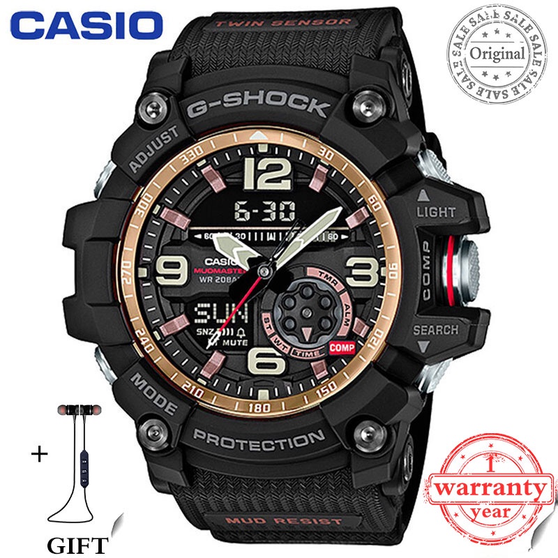 Japanese watches CAS I O G Shock GG 1000 MUDMASTER Rose Gold Mens Watch Men Sport Watches fashion Sports Watch dB695 Shopee Singapore