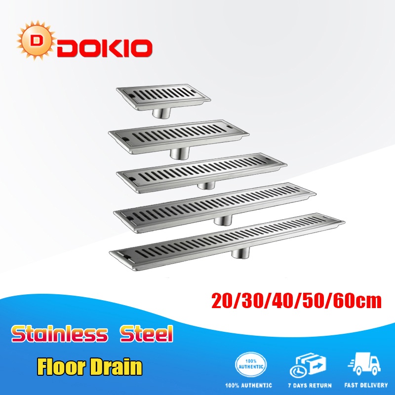 304 Stainless Floor Drain Bathroom Shower Drainer Linear Floor Drain ...