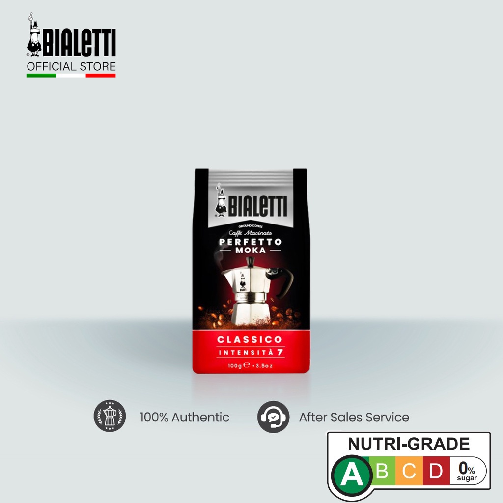 Bialetti Perfetto Moka Coffee Powder Ground Coffee Robusta Arabica
