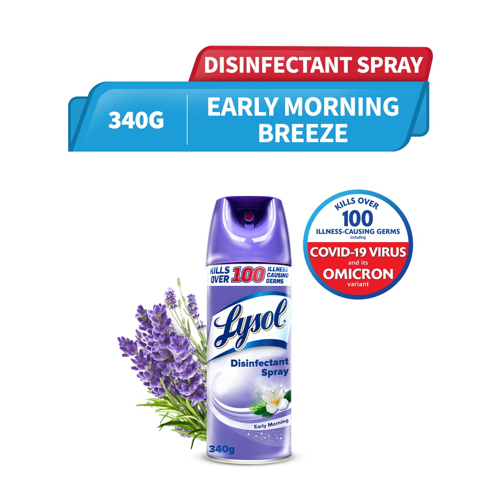 Lysol Disinfectant Spray Early Morning Breeze 340GM Shopee Singapore