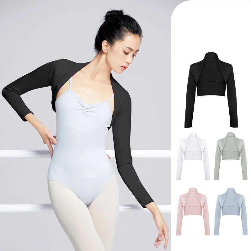 Ballet Top Short Cardigans Shawl Woman Ballet Jacket Coat Dance Long ...