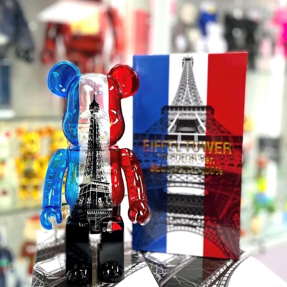 Ready Stock]Bearbrick Eiffel Tower Tricolor 400% | Shopee