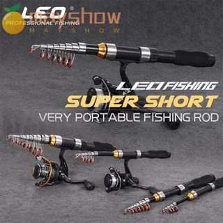 Fishing Pole Fishing Rod and Reel Combination, Carbon Shrinkage Short  Knuckle Road Sub Rod Spinning Wheel Set Foldable Portable Fishing Tackle