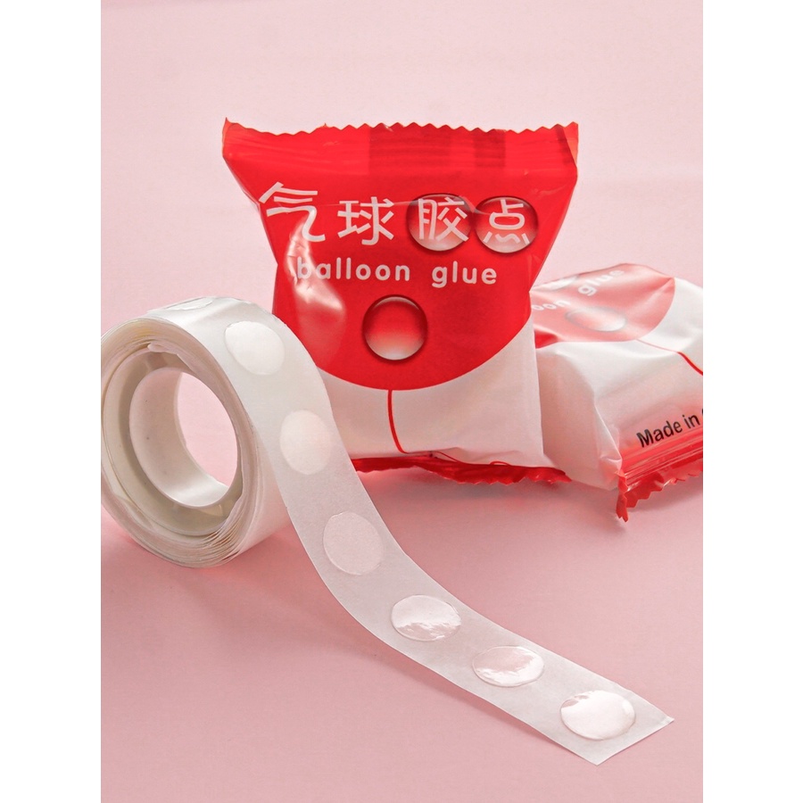 100pcs Roll Double-sided Adhesive Dots/ Transparent Balloon Tape Glue ...