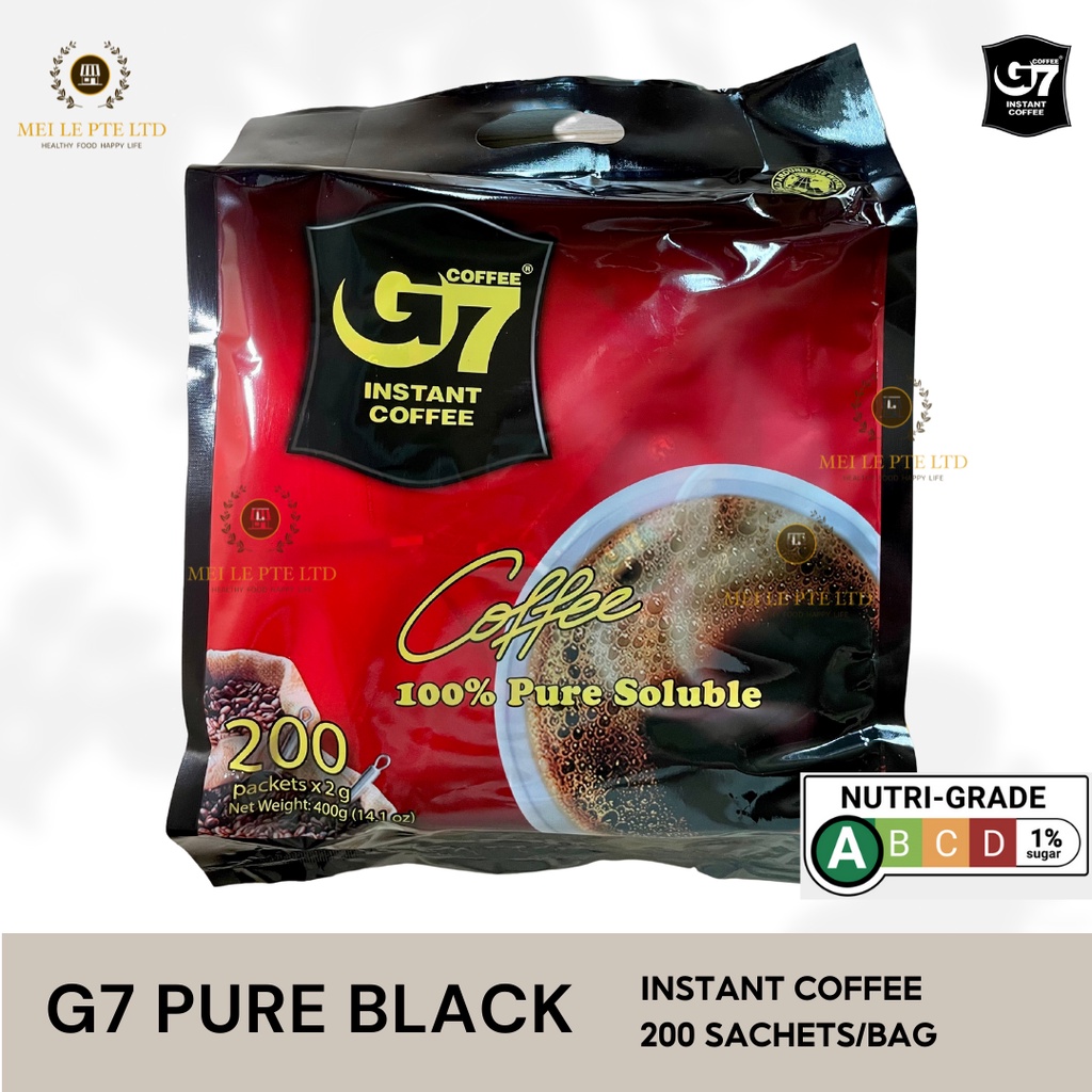 Pure Black Kopi O Kosong 200 Sachets X 2g Expiry1592025 Shopee