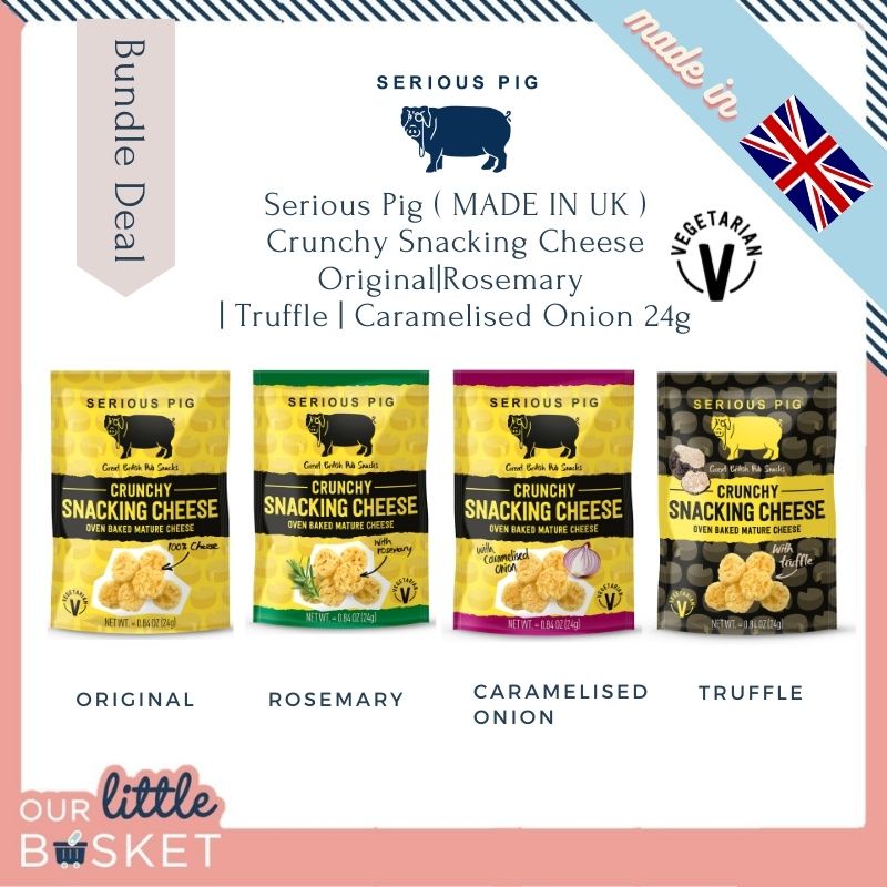 SERIOUS PIG ( UK BRAND ) Crunchy Snacking Cheese Original | Rosemary ...