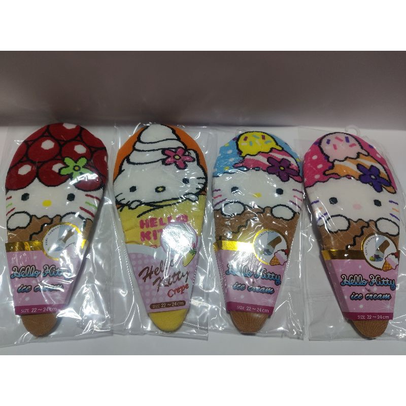 Sanrio Hello kitty invisible Woman Socks (bundle of 4)(SG Ready Stock ...