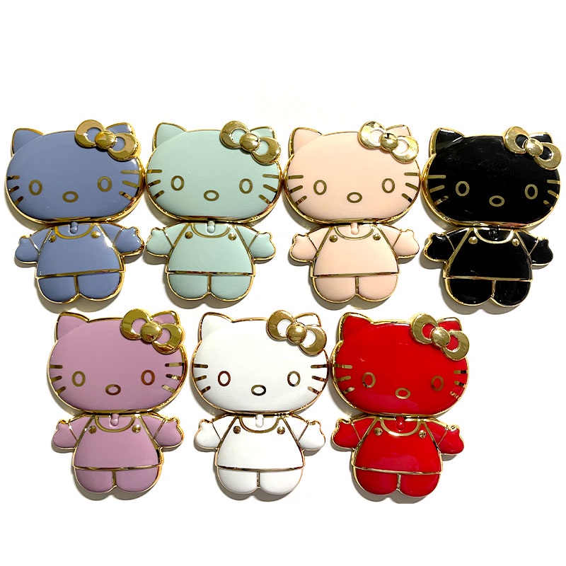 Kitty Cat Ring Holder 360°Three-Dimensional Rotating Makeup Mirror Bracket Multifunctional Mobile Phone Three-Dimensional All-Round Sup