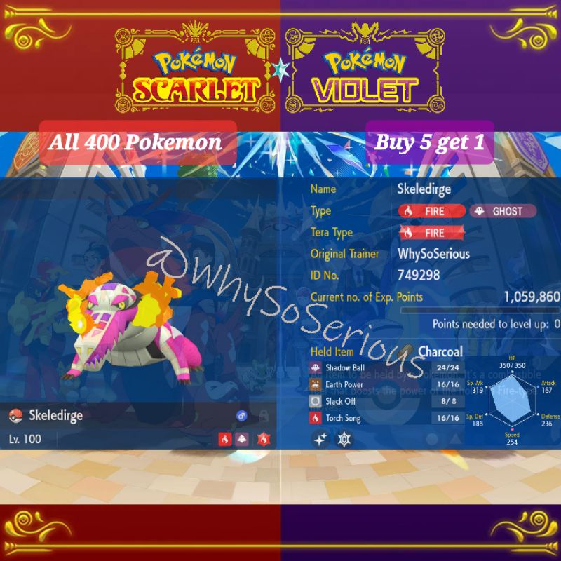 thumbnail image 2 of Shiny Tinkaton 6IV Battle Ready Pokémon – For Pokémon Scarlet & Violet, Nintendo Switch, Region Free 2 of 6