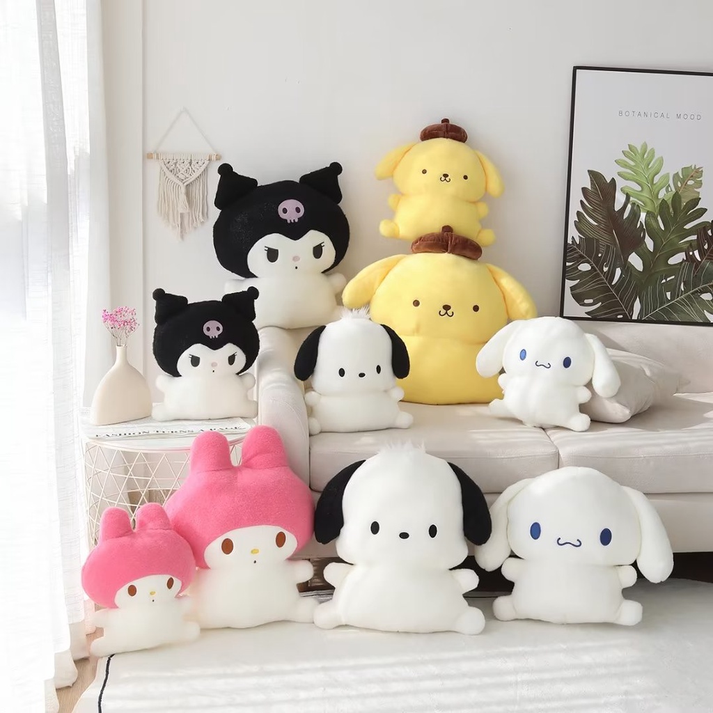 Kawaii Kuromi Peluche Doll Toys Sanrioed Melody Cute Anime Cartoon Soft  Stuffed Pillow Plush Toys Child Kids Christmas Gifts