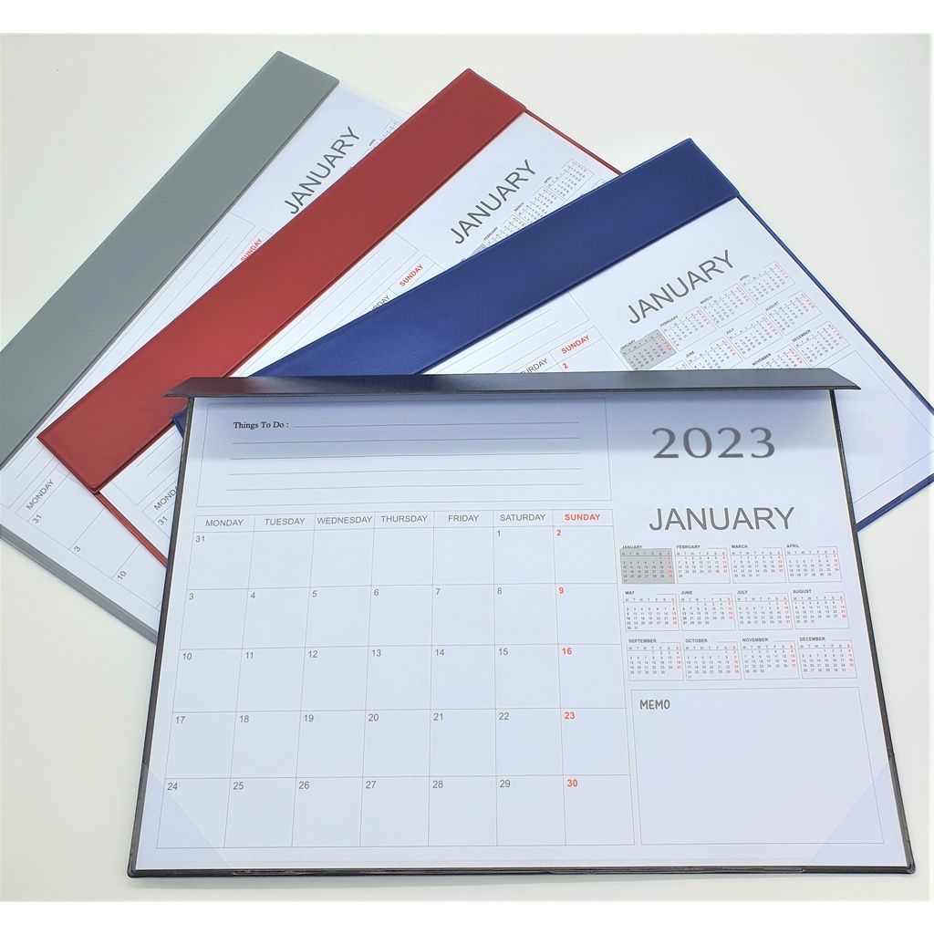 Table Planner Calendar 2025 A2 size with PVC Cover/ Desktop Planner ...